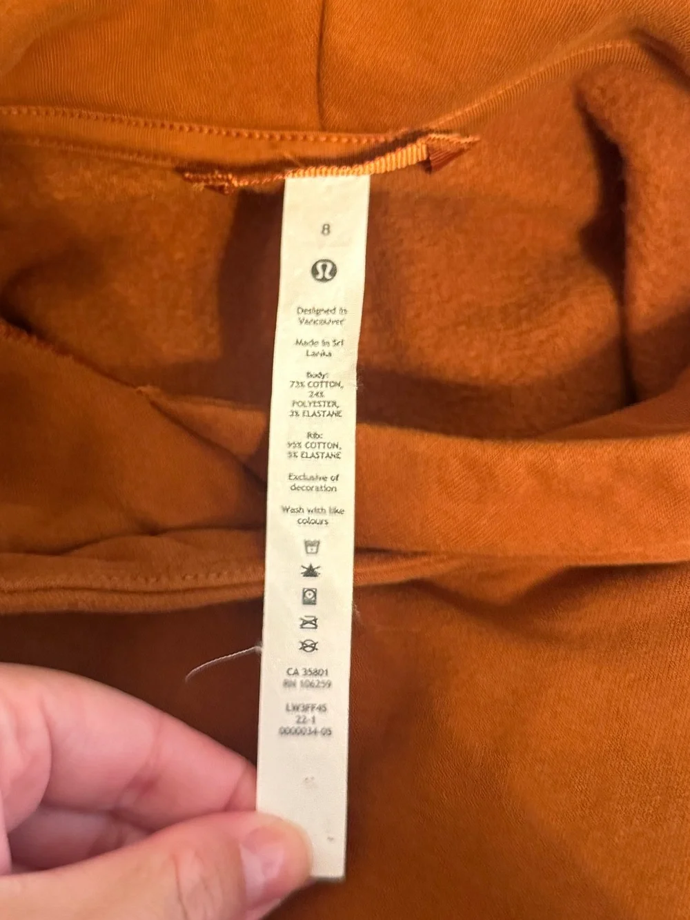 Lululemon Loungeful Cropped Hoodie Butternut Brown